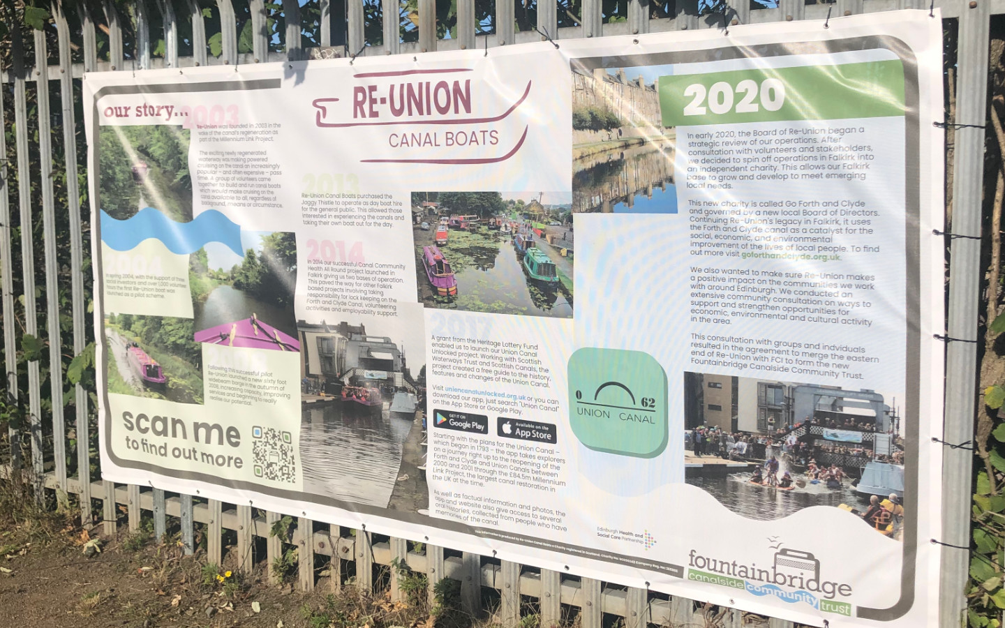 The 3m wide wind proof construction banners are ideally suited to the site and conditions