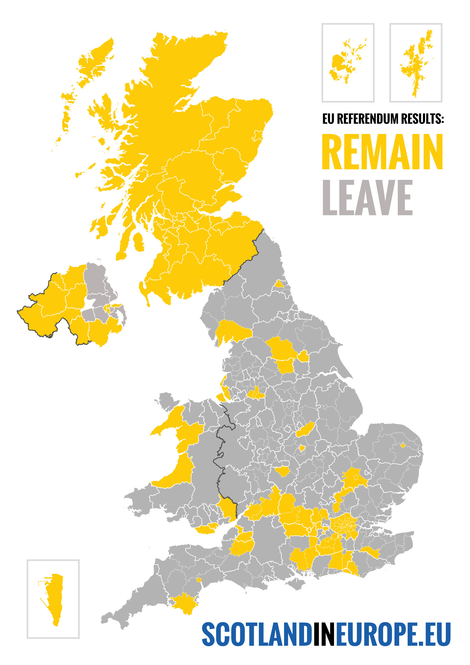 The results map Alyn waved during his impassioned "don't let Scotland down" speech to the Parliament