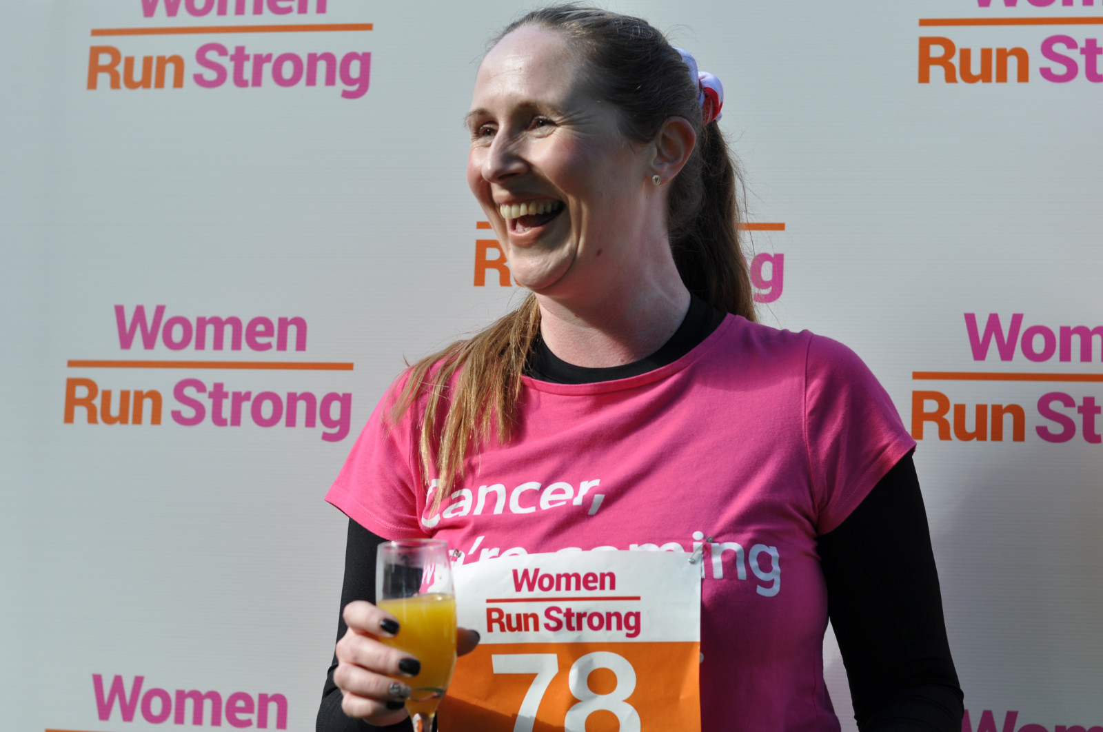 Avril's branding shines in the competitors' finishing photos